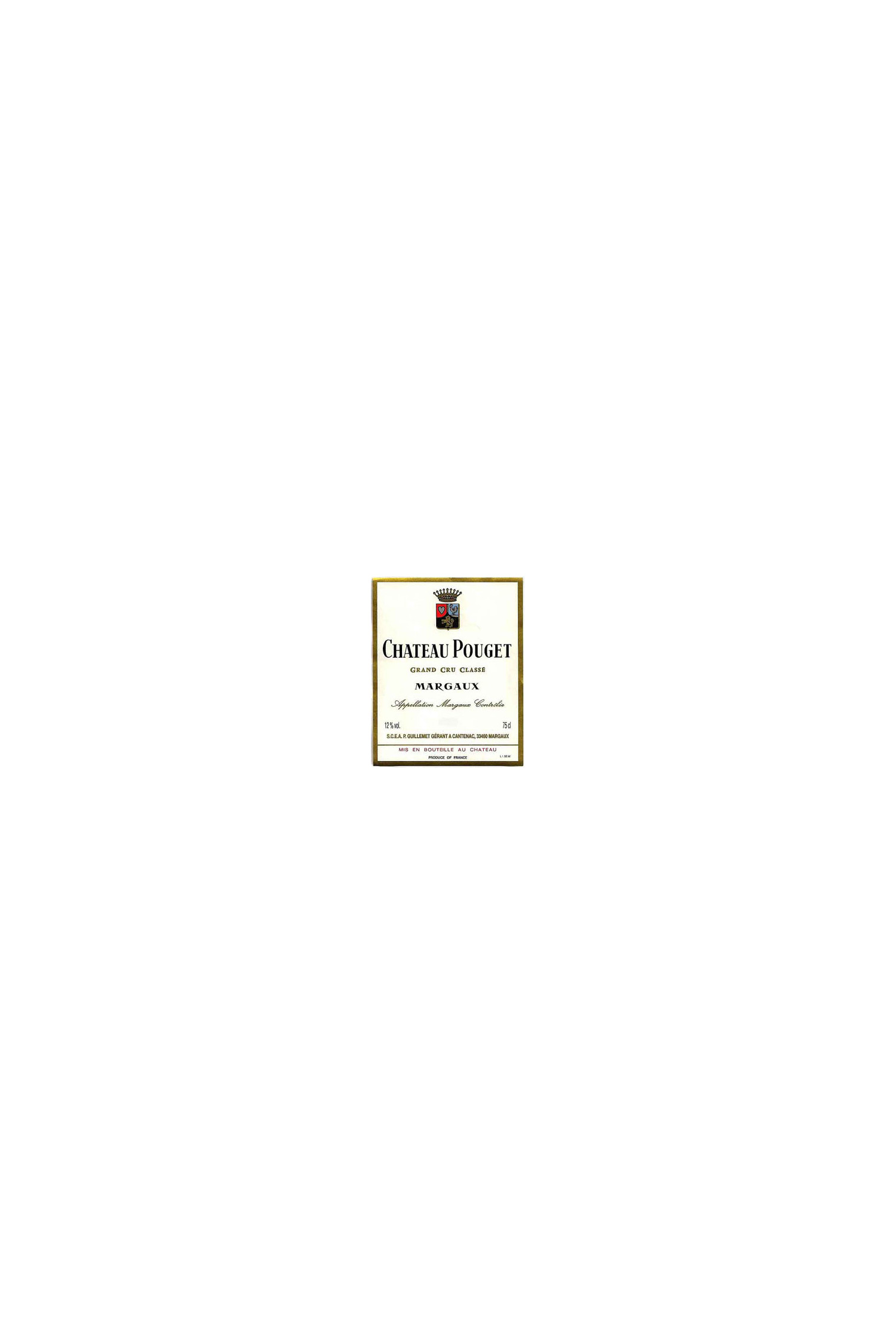 Château Pouget 2005, Margaux