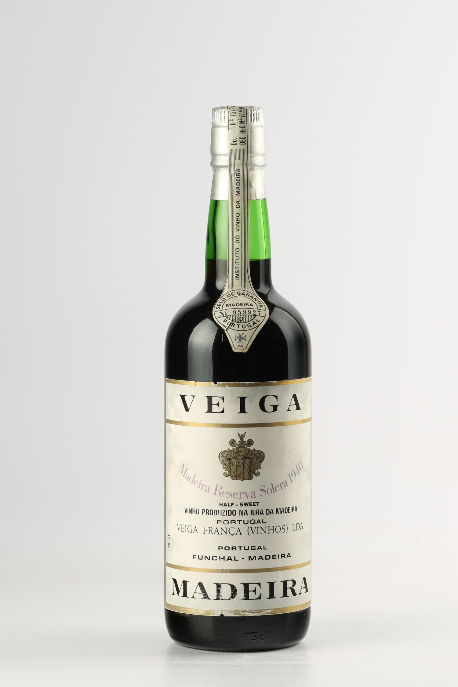 Veiga Madeira Reserva Solera Half Sweet 1940, Madeira