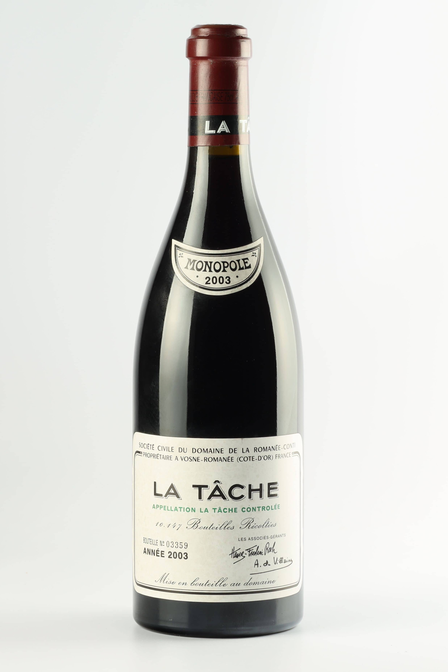 Domaine De Le Romanee Conti 2003, La Tache