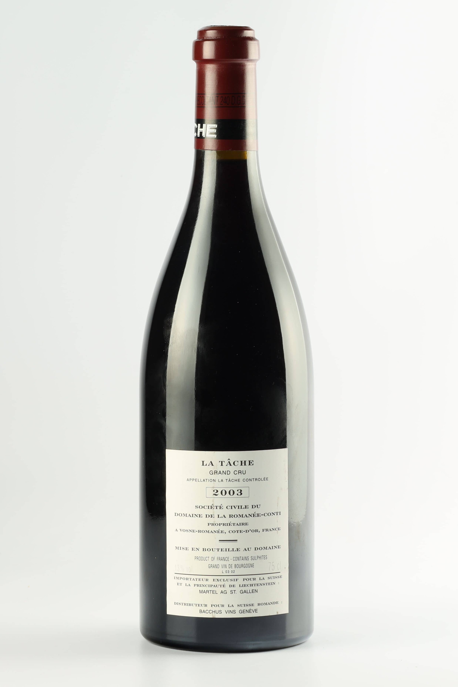 Domaine De Le Romanee Conti 2003, La Tache