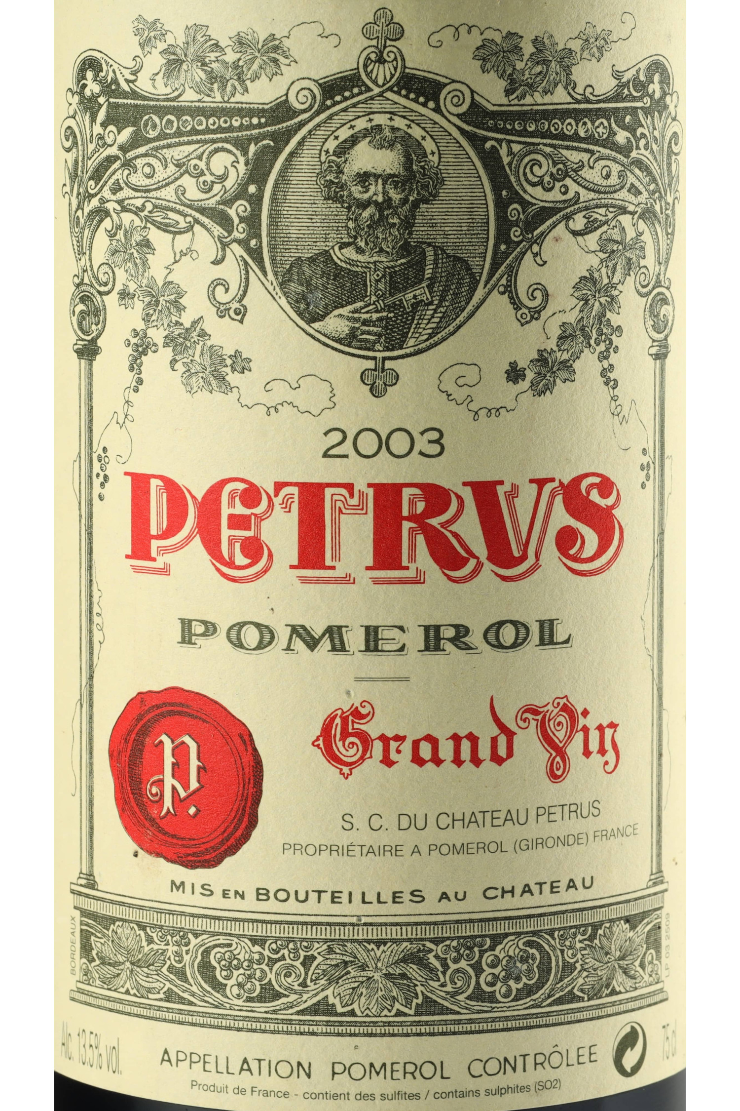 Petrus 2003, Pomerol