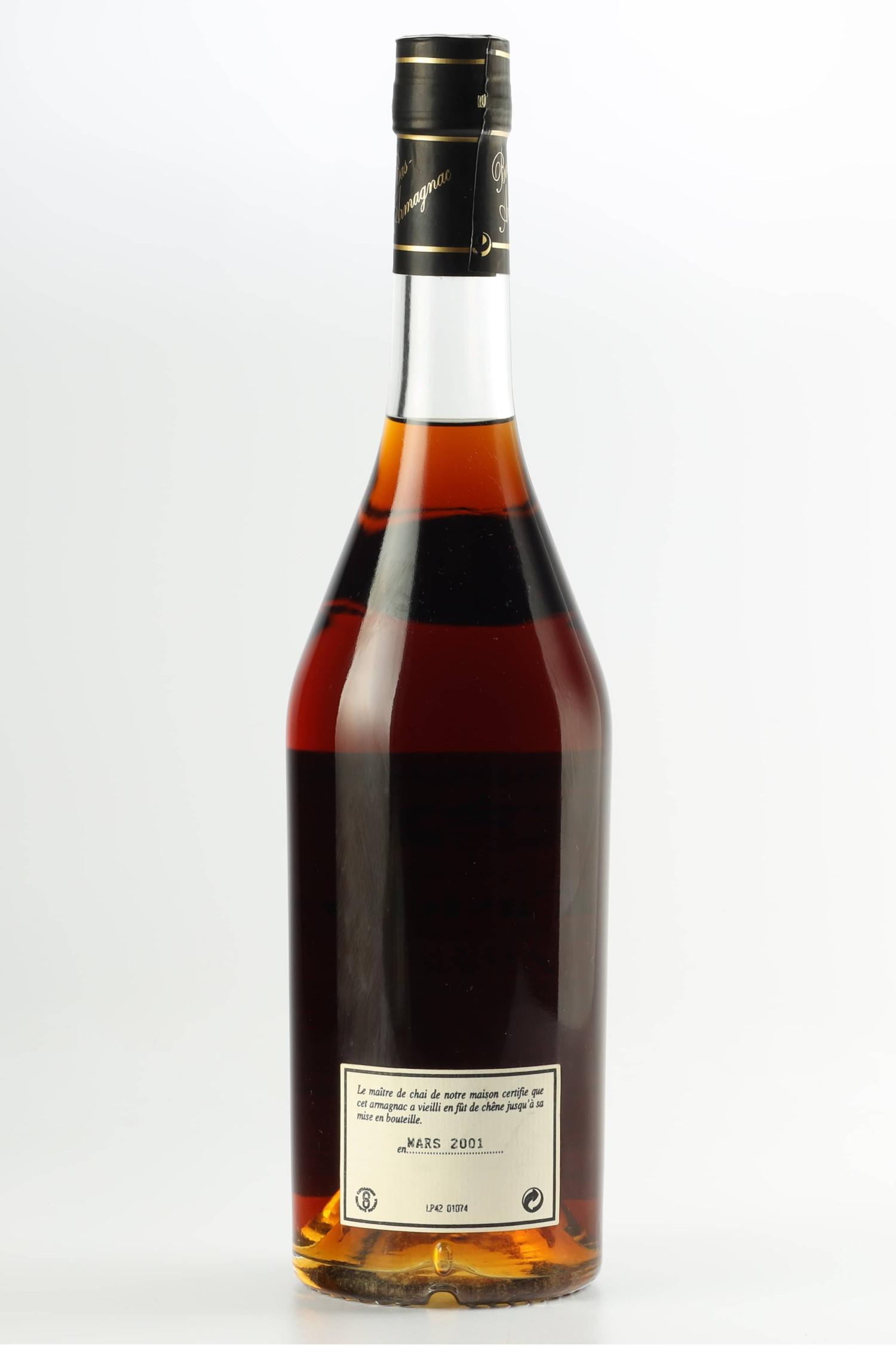 Bouteille De Vieil Armagnac Cuvée 1942 - Château Larressingle, Originale, Période 1920-1949
