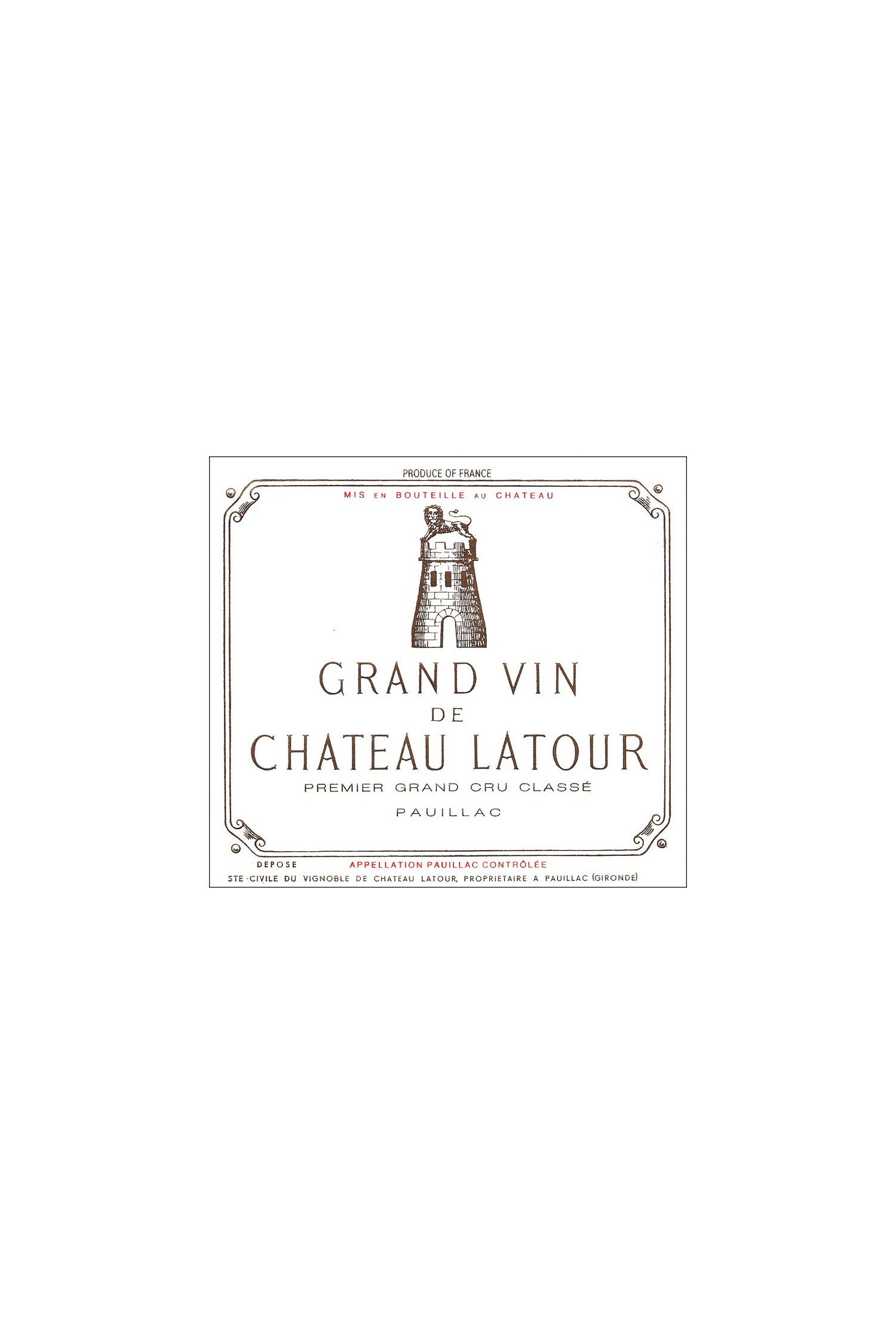 Château Latour 1985, Pauillac