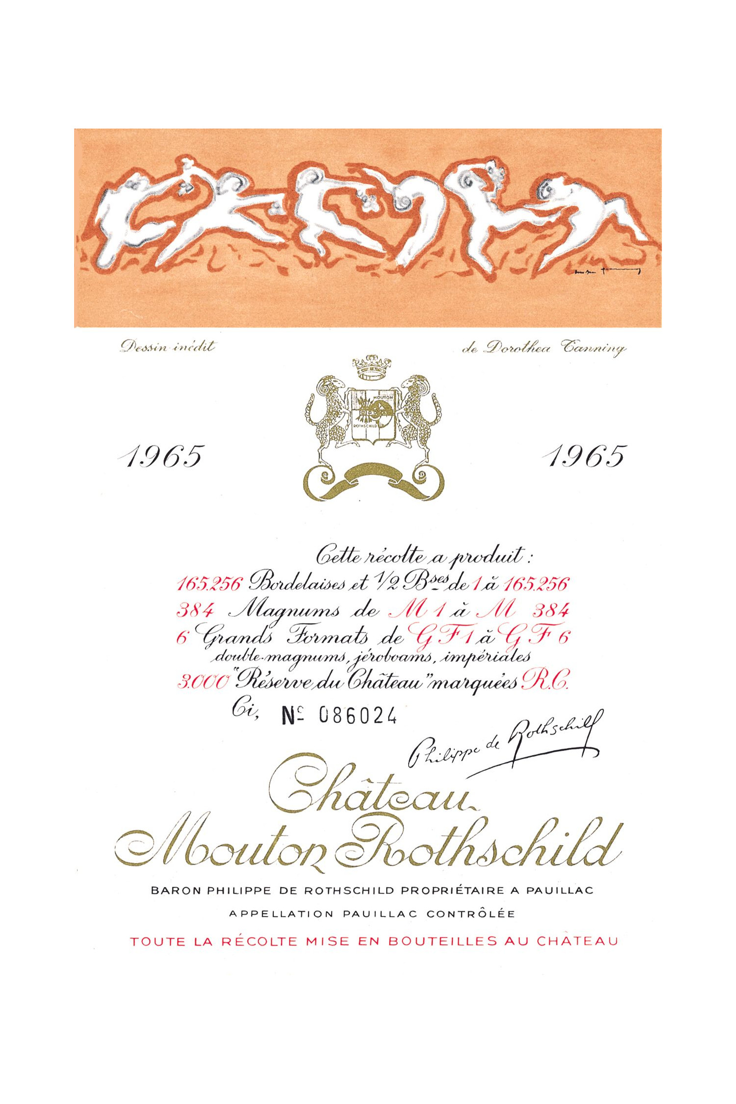 Château Mouton Rothschild 1965, Pauillac