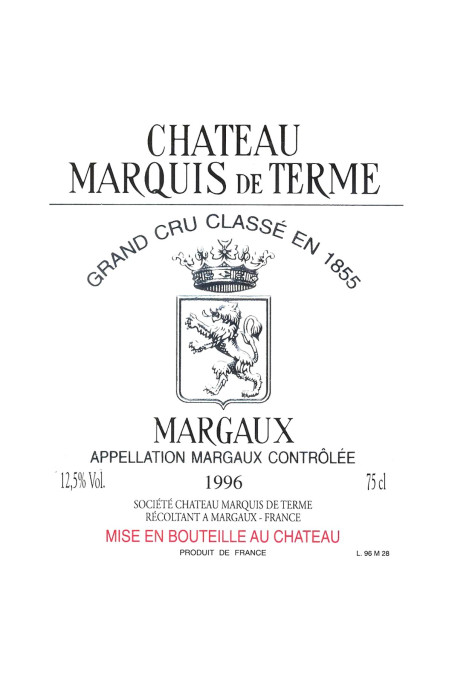 CHÂTEAU MARQUIS DE TERME 1961