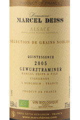DOMAINE MARCEL DEISS Quintessence Sélection de Grains Nobles Half Bottle 2005